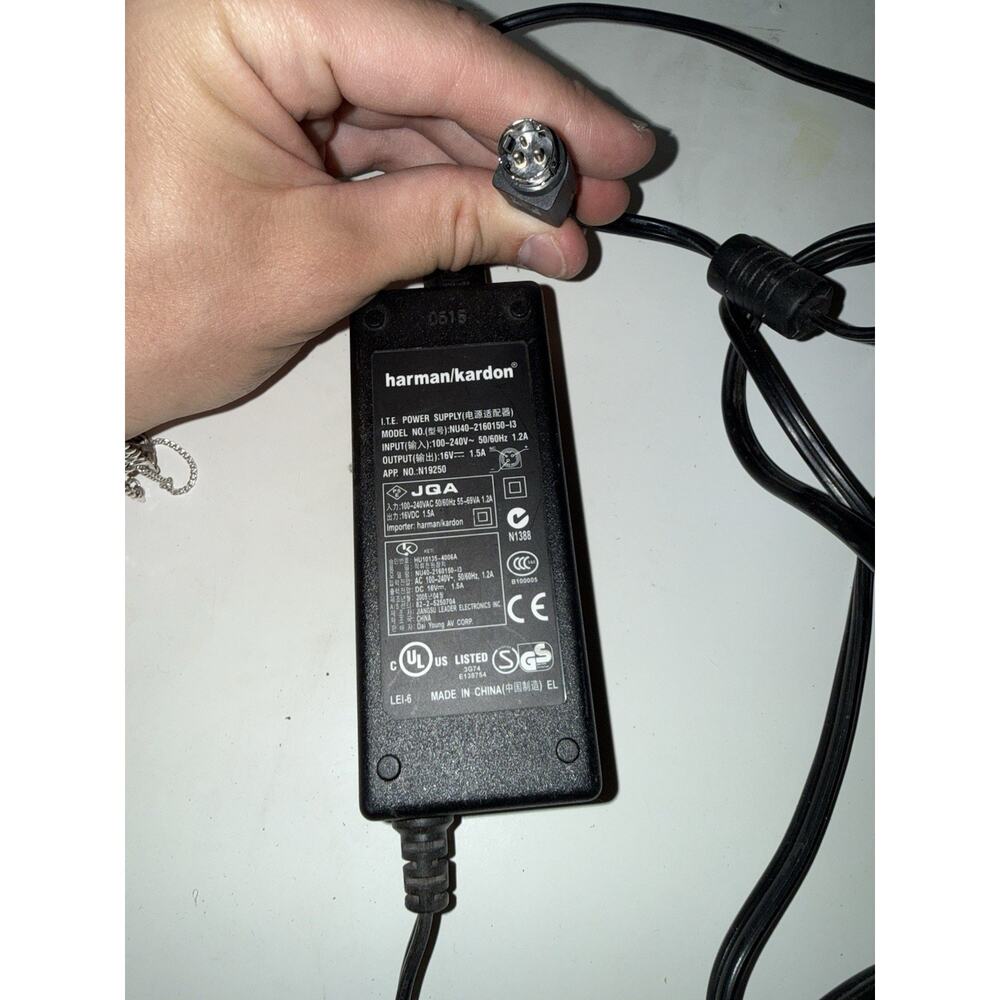 Charger Genuine Harman Kardon Speaker AC Power Adapter NU40-2160150-I3 T1